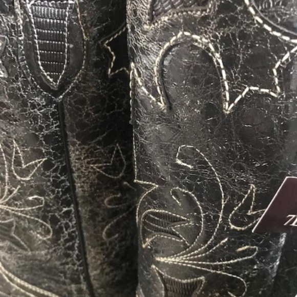 J.B. Dillion Stone Wash Cowboy Boots NEW - Picture 6 of 8